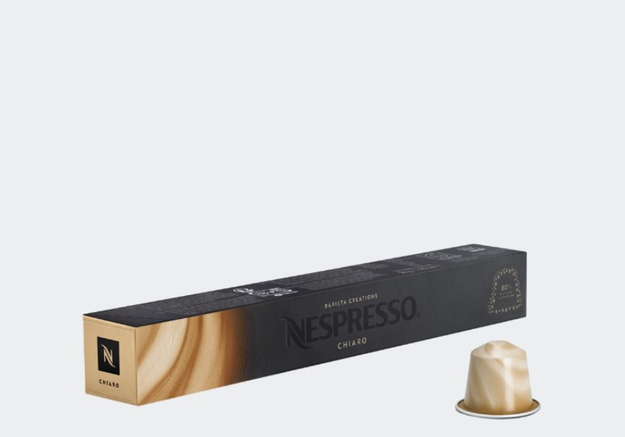 Nespresso Chiaro – Smooth Light Roast Coffee Pods | Pack of 10