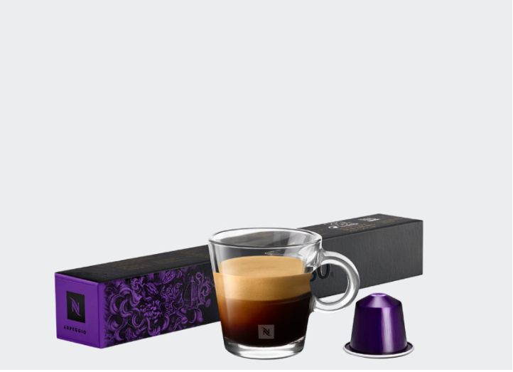 Nespresso Arpeggio – Intense Dark Roast Coffee Pods | Pack of 10